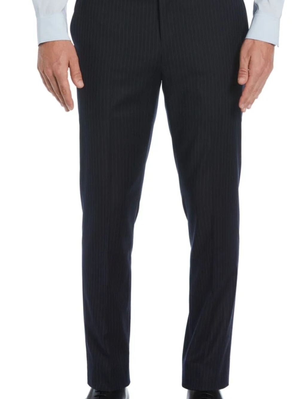 Perry Ellis Dark Grey Pinstripe Dress Pants. Sz 34x32